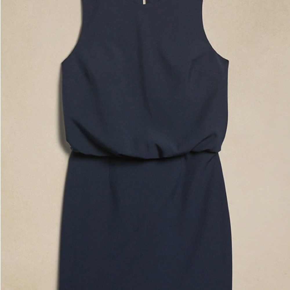 BANANA REPUBLIC SCULPTED BLOUSANT-WAIST MINI DRESS SIZE 8